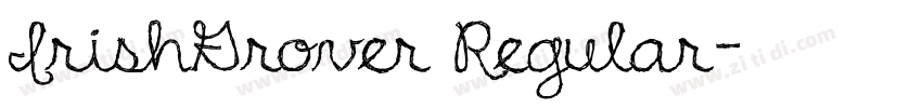 IrishGrover Regular字体转换